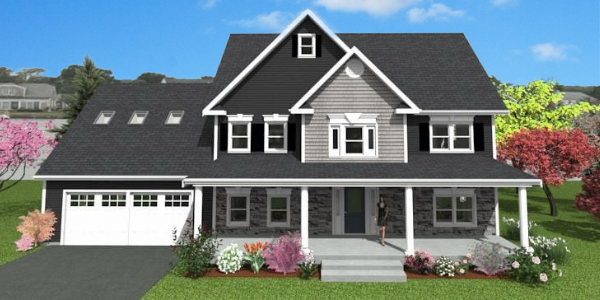 Ann Marie two-story modular home model by Millbrook