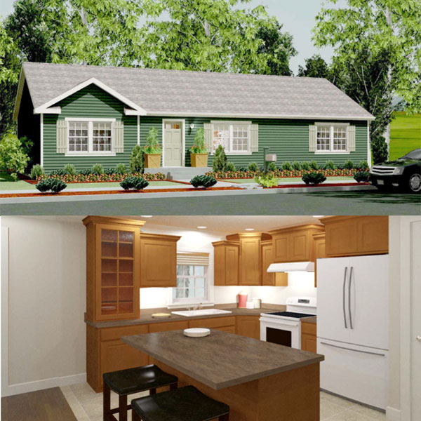 Denali ranch modular home model by Millbrook