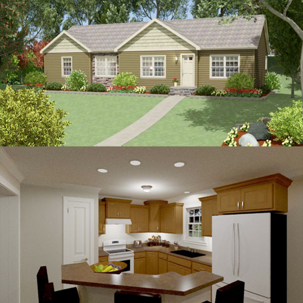 Eldridge ranch modular home model by Millbrook