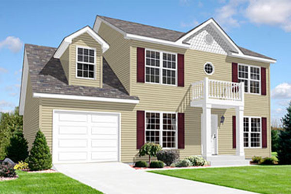 Fernvallie two-story modular home model by Millbrook