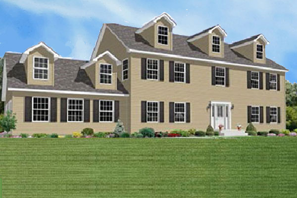 Harrington Park two-story modular home model by Millbrook