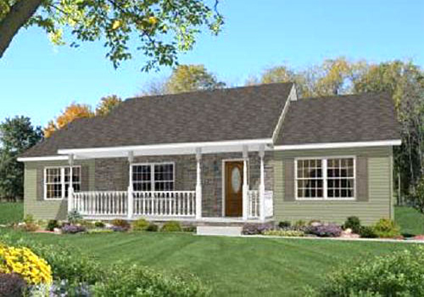 Haviland ranch modular home model by Millbrook