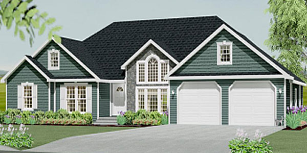 Leesburg cape modular home model by Millbrook