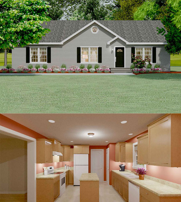 McKinley ranch modular home model by Millbrook