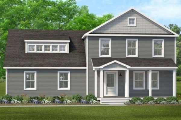 Middleswarths two-story modular home model by Millbrook