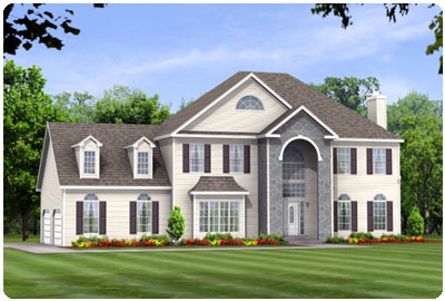 Large executive custom modular home built by Millbrook