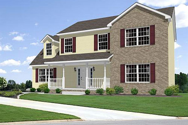 River Vale two-story modular home model by Millbrook