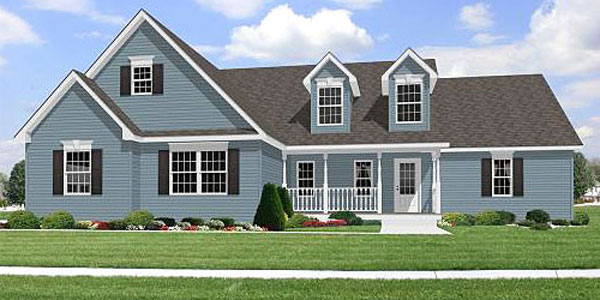 Rockville cape modular home model by Millbrook