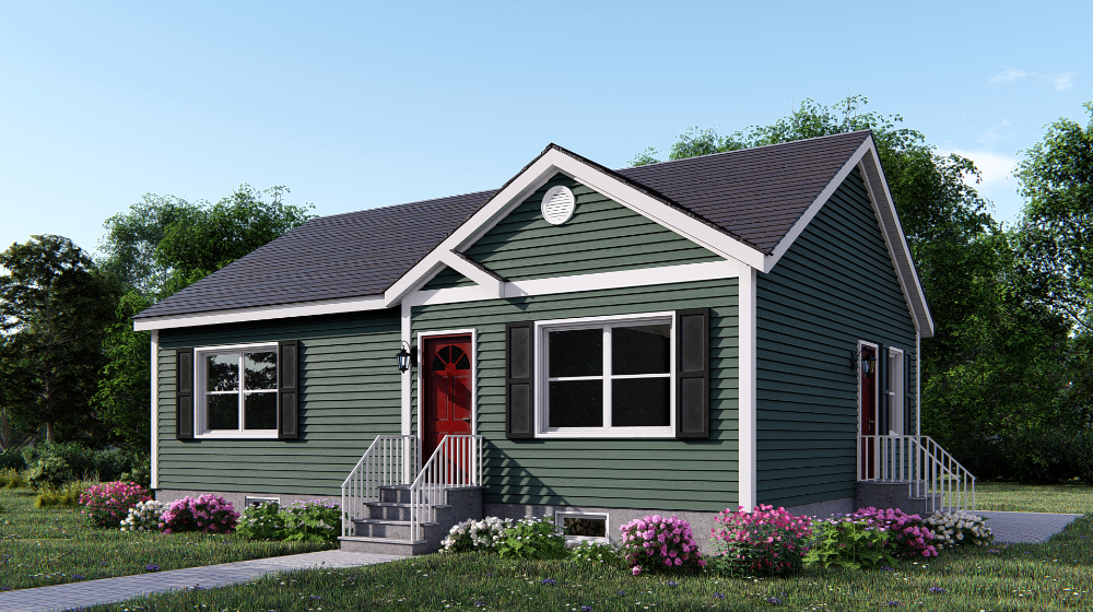 Two Bedroom Ranch, 952 sq ft turnkey modular home on sale from Millbrook