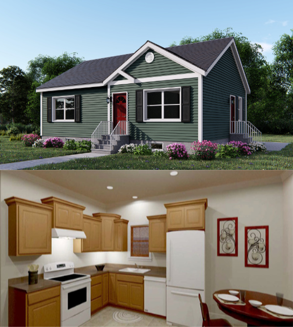 Shenandoah ranch modular home model by Millbrook