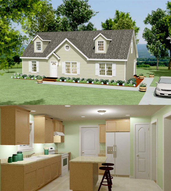 Teton cape modular home model by Millbrook
